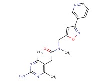 2-(2-amino-4,6-dimethyl-5-pyrimidinyl)-N-methyl-N-{[3-(3-pyridinyl)-5-isoxazolyl]methyl}acetamide