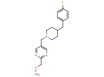 5-{[4-(4-fluorobenzyl)-1-piperidinyl]methyl}-2-(methoxymethyl)pyrimidine