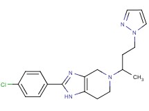 2-(4-chlorophenyl)-5-[1-methyl-3-(1H-pyrazol-1-yl)propyl]-4,5,6,7-tetrahydro-1H-imidazo[4,5-c]pyridine