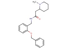 N-[2-(benzyloxy)benzyl]-2-(1-methylpiperidin-2-yl)acetamide