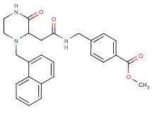 methyl 4-[({[1-(1-naphthylmethyl)-3-oxo-2-piperazinyl]acetyl}amino)methyl]benzoate