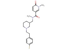 N-({1-[2-(4-fluorophenyl)ethyl]piperidin-3-yl}methyl)-N,1-dimethyl-6-oxo-1,6-dihydropyridine-3-carboxamide