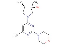 (3R*,4R*)-3,4-dimethyl-1-[6-methyl-2-(4-morpholinyl)-4-pyrimidinyl]-3-pyrrolidinol