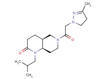 (4aS*,8aR*)-1-isobutyl-6-[(3-methyl-4,5-dihydro-1H-pyrazol-1-yl)acetyl]octahydro-1,6-naphthyridin-2(1H)-one