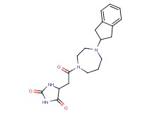 5-{2-[4-(2,3-dihydro-1H-inden-2-yl)-1,4-diazepan-1-yl]-2-oxoethyl}-2,4-imidazolidinedione