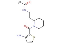 N-(2-{1-[(3-amino-2-thienyl)carbonyl]-2-piperidinyl}ethyl)acetamide