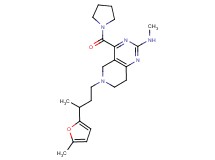 N-methyl-6-[3-(5-methyl-2-furyl)butyl]-4-(pyrrolidin-1-ylcarbonyl)-5,6,7,8-tetrahydropyrido[4,3-d]pyrimidin-2-amine