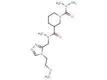 N~3~-{[4-(2-methoxyethyl)-4H-1,2,4-triazol-3-yl]methyl}-N~1~,N~1~,N~3~-trimethyl-1,3-piperidinedicarboxamide