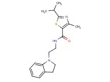 N-[2-(2,3-dihydro-1H-indol-1-yl)ethyl]-2-isopropyl-4-methyl-1,3-thiazole-5-carboxamide