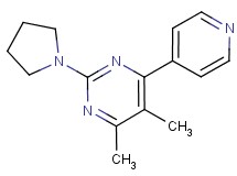 4,5-dimethyl-6-pyridin-4-yl-2-pyrrolidin-1-ylpyrimidine