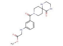 methyl N-{3-[(5-oxo-1,4,9-triazaspiro[5.5]undec-9-yl)carbonyl]phenyl}glycinate