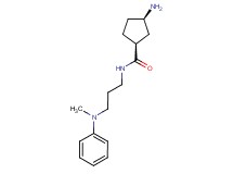 rel-(1S,3R)-3-amino-N-{3-[methyl(phenyl)amino]propyl}cyclopentanecarboxamide dihydrochloride