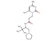 3-(4,6-dimethyl-2-oxopyrimidin-1(2H)-yl)-N-[2,2-dimethyl-1-(pyrrolidin-1-ylmethyl)propyl]propanamide
