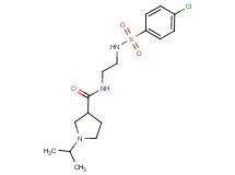 N-(2-{[(4-chlorophenyl)sulfonyl]amino}ethyl)-1-isopropylpyrrolidine-3-carboxamide