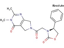 2,3-dimethyl-6-{[(4S)-2-oxo-4-phenyl-1,3-oxazolidin-3-yl]acetyl}-3,5,6,7-tetrahydro-4H-pyrrolo[3,4-d]pyrimidin-4-one