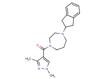 1-(2,3-dihydro-1H-inden-2-yl)-4-[(1,3-dimethyl-1H-pyrazol-4-yl)carbonyl]-1,4-diazepane