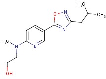 2-[[5-(3-isobutyl-1,2,4-oxadiazol-5-yl)-2-pyridinyl](methyl)amino]ethanol