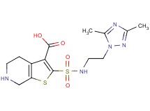 2-({[2-(3,5-dimethyl-1H-1,2,4-triazol-1-yl)ethyl]amino}sulfonyl)-4,5,6,7-tetrahydrothieno[2,3-c]pyridine-3-carboxylic acid