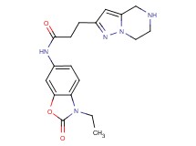 N-(3-ethyl-2-oxo-2,3-dihydro-1,3-benzoxazol-6-yl)-3-(4,5,6,7-tetrahydropyrazolo[1,5-a]pyrazin-2-yl)propanamide hydrochloride