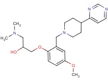 1-(dimethylamino)-3-{4-methoxy-2-[(4-pyrimidin-4-ylpiperidin-1-yl)methyl]phenoxy}propan-2-ol