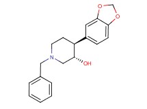 (3S*,4S*)-4-(1,3-benzodioxol-5-yl)-1-benzylpiperidin-3-ol