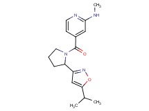 4-{[2-(5-isopropylisoxazol-3-yl)pyrrolidin-1-yl]carbonyl}-N-methylpyridin-2-amine