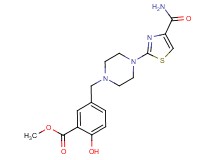 methyl 5-({4-[4-(aminocarbonyl)-1,3-thiazol-2-yl]piperazin-1-yl}methyl)-2-hydroxybenzoate