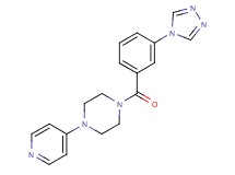 1-pyridin-4-yl-4-[3-(4H-1,2,4-triazol-4-yl)benzoyl]piperazine