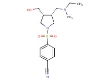 4-{[(3R*,4R*)-3-{[ethyl(methyl)amino]methyl}-4-(hydroxymethyl)-1-pyrrolidinyl]sulfonyl}benzonitrile