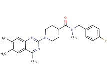 N-(4-fluorobenzyl)-N-methyl-1-(4,6,7-trimethyl-2-quinazolinyl)-4-piperidinecarboxamide