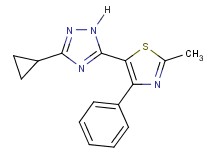 3-cyclopropyl-5-(2-methyl-4-phenyl-1,3-thiazol-5-yl)-1H-1,2,4-triazole