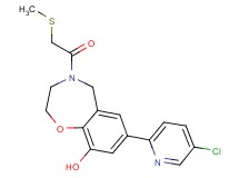 7-(5-chloropyridin-2-yl)-4-[(methylthio)acetyl]-2,3,4,5-tetrahydro-1,4-benzoxazepin-9-ol