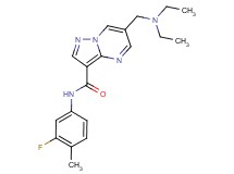 6-[(diethylamino)methyl]-N-(3-fluoro-4-methylphenyl)pyrazolo[1,5-a]pyrimidine-3-carboxamide