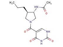 N-{(3S*,4R*)-1-[(2,4-dioxo-1,2,3,4-tetrahydropyrimidin-5-yl)carbonyl]-4-propylpyrrolidin-3-yl}acetamide