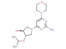 (3S*,4S*)-1-(2-amino-6-morpholin-4-ylpyrimidin-4-yl)-4-isopropoxypyrrolidin-3-ol
