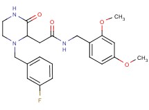 N-(2,4-dimethoxybenzyl)-2-[1-(3-fluorobenzyl)-3-oxo-2-piperazinyl]acetamide
