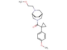 (1R*,5R*)-6-(2-methoxyethyl)-3-{[1-(4-methoxyphenyl)cyclopropyl]carbonyl}-3,6-diazabicyclo[3.2.2]nonane