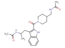 N-{2-[2-({4-[(acetylamino)methyl]-1-piperidinyl}carbonyl)-1H-indol-3-yl]-1-methylethyl}acetamide
