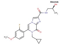 7-(cyclopropylmethyl)-6-(2-fluoro-4-methoxyphenyl)-N-[(2S)-2-hydroxypropyl]-8-oxo-7,8-dihydroimidazo[1,2-a]pyrazine-2-carboxamide