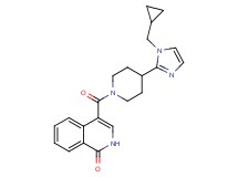 4-({4-[1-(cyclopropylmethyl)-1H-imidazol-2-yl]piperidin-1-yl}carbonyl)isoquinolin-1(2H)-one