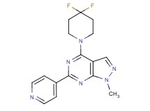 4-(4,4-difluoropiperidin-1-yl)-1-methyl-6-pyridin-4-yl-1H-pyrazolo[3,4-d]pyrimidine