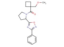 5-(1-{[1-(methoxymethyl)cyclobutyl]carbonyl}pyrrolidin-2-yl)-3-phenyl-1,2,4-oxadiazole