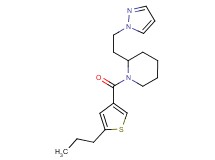 1-[(5-propyl-3-thienyl)carbonyl]-2-[2-(1H-pyrazol-1-yl)ethyl]piperidine