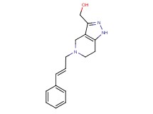 {5-[(2E)-3-phenylprop-2-en-1-yl]-4,5,6,7-tetrahydro-1H-pyrazolo[4,3-c]pyridin-3-yl}methanol