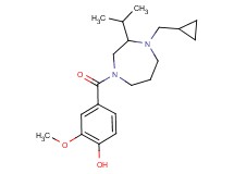 4-{[4-(cyclopropylmethyl)-3-isopropyl-1,4-diazepan-1-yl]carbonyl}-2-methoxyphenol