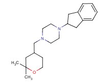 1-(2,3-dihydro-1H-inden-2-yl)-4-[(2,2-dimethyltetrahydro-2H-pyran-4-yl)methyl]piperazine