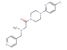 2-[4-(5-chloro-2-pyridinyl)-1-piperazinyl]-N-methyl-2-oxo-N-(4-pyridinylmethyl)ethanamine