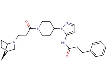 N-[1-(1-{3-[(1R*,4R*)-2-azabicyclo[2.2.1]hept-2-yl]propanoyl}-4-piperidinyl)-1H-pyrazol-5-yl]-3-phenylpropanamide