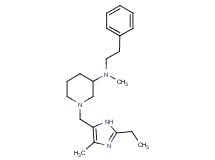 1-[(2-ethyl-4-methyl-1H-imidazol-5-yl)methyl]-N-methyl-N-(2-phenylethyl)-3-piperidinamine