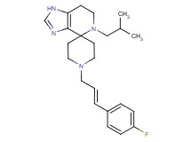 1'-[(2E)-3-(4-fluorophenyl)prop-2-en-1-yl]-5-isobutyl-1,5,6,7-tetrahydrospiro[imidazo[4,5-c]pyridine-4,4'-piperidine]